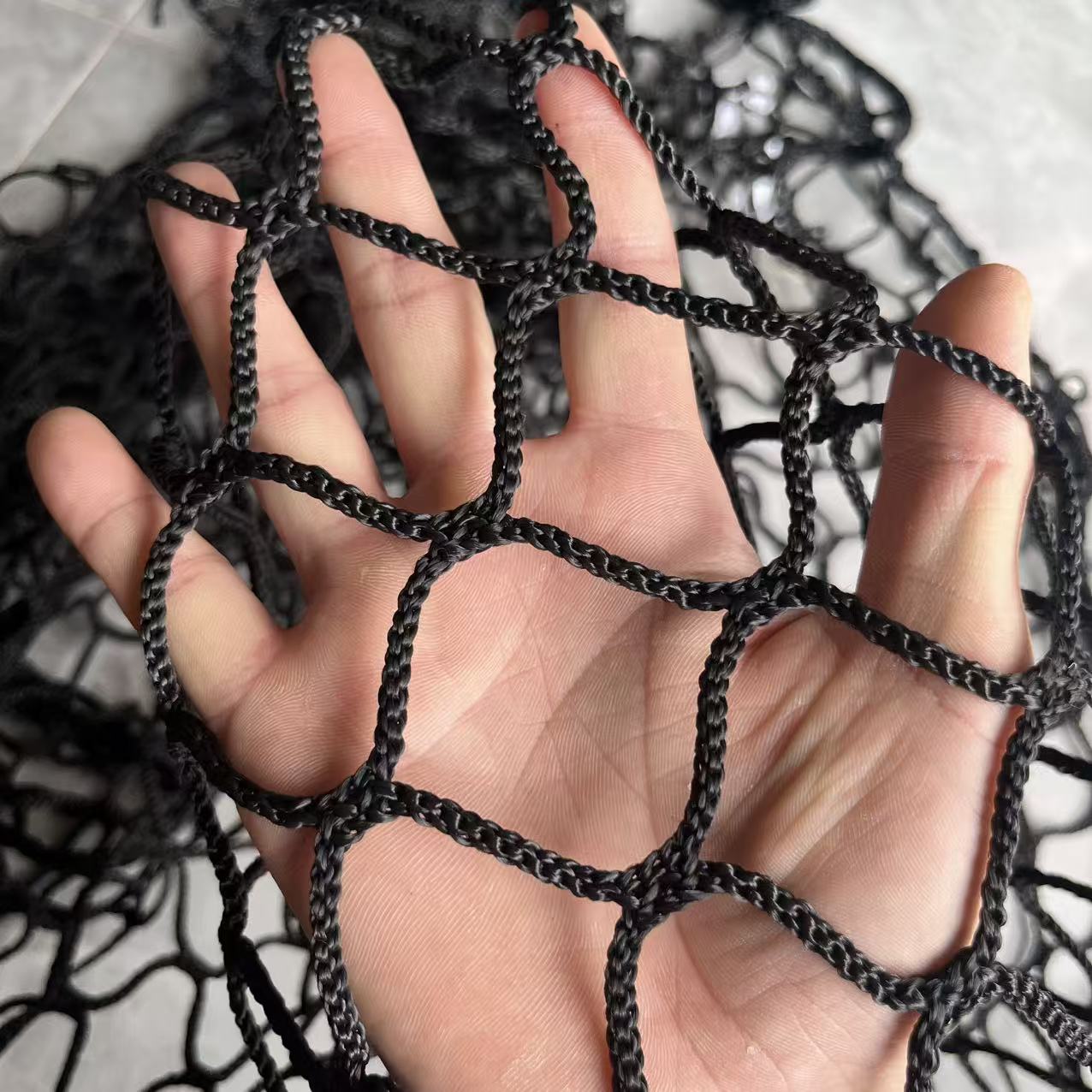 Outdoor Sports Net - Black Knotless Net Children's Safety Net