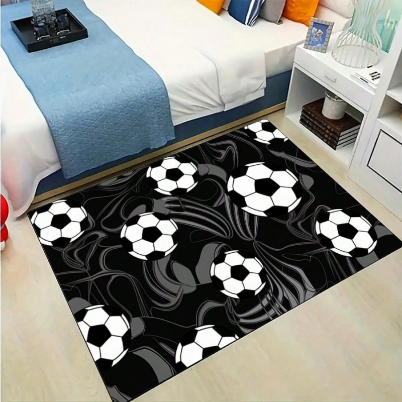 Black Gray Swirl Soccer Print  - Outdoor Sport Area review and price